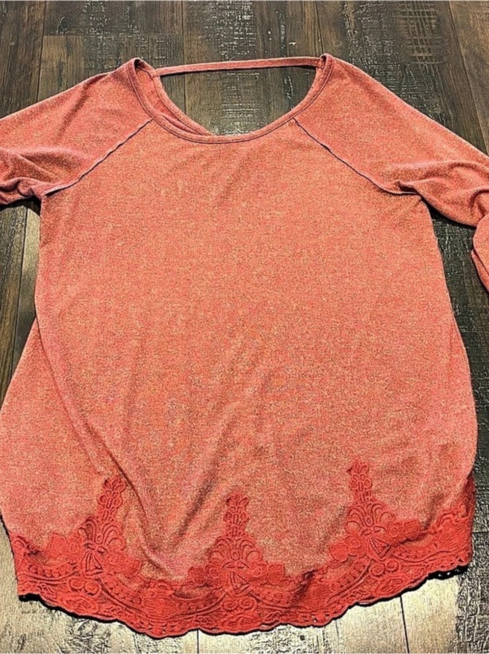 Maurices Long Sleeve Lace Hem Size Medium